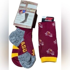 For Bare Feet Arizona State Sun Devils Trekker 2 Over Calf Socks & Leg Warmers